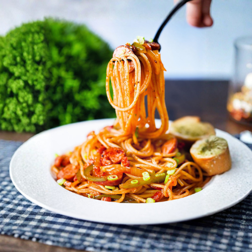 Acılı Sebzeli Tavuklu Noodle