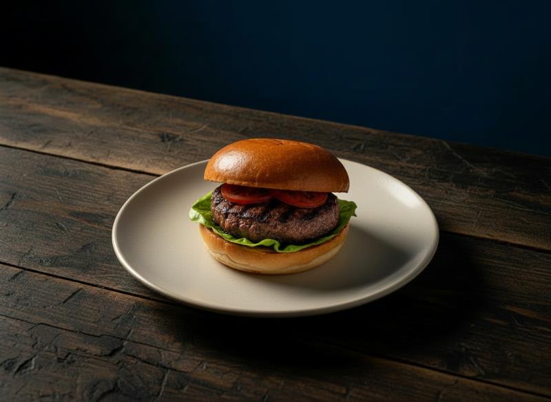 Füme Etli Mantarlı Burger