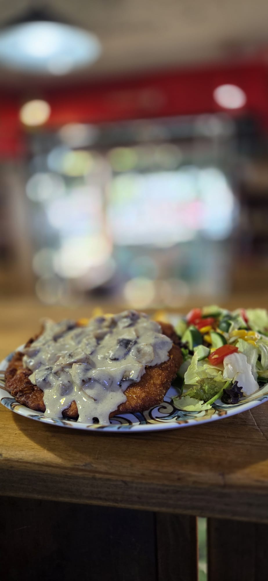Mantar Soslu Tavuk Schnitzel